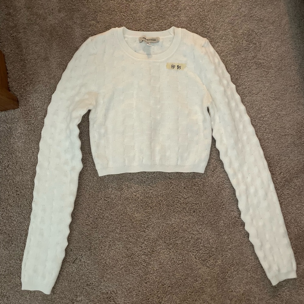 Urban Outfitters White Crew Neck Sweater